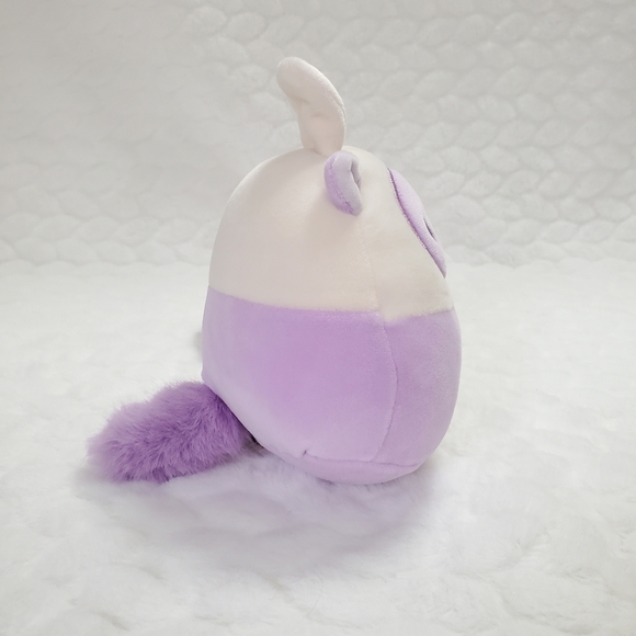 Javari Easter Squishmallows 5 Inch BNWT Purple Groundhog with Bunny Ears Plush - Picture 5 of 8